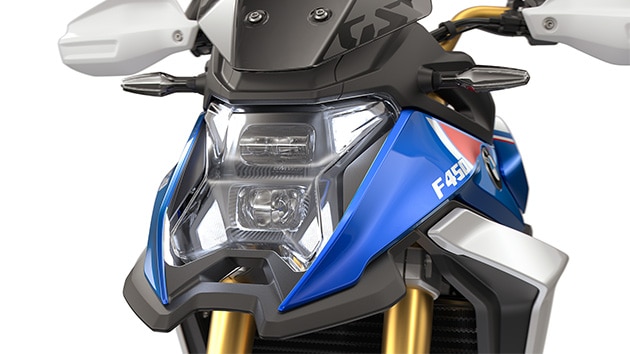 The LED headlight  of the F 450 GS from BMW Motorrad