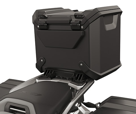 Luggage carrier and case holder, incl, black aluminum case and black topcase