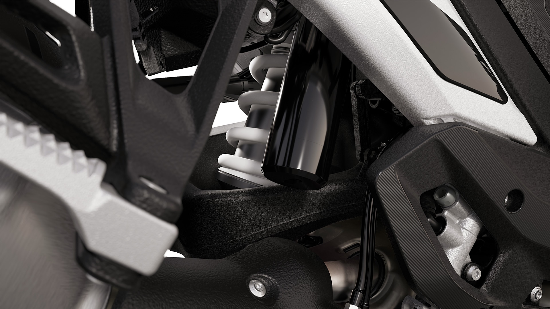 The sports suspension of the R 1300 GS Trophy from BMW Motorrad