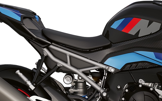 Rear frame and rear wheel swing arm of the M 1000 R from BMW Motorrad
