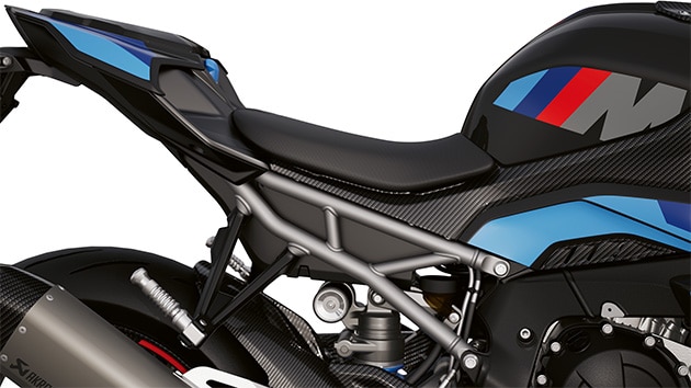 Rear frame and rear wheel swing arm of the M 1000 R from BMW Motorrad