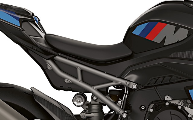 Rear frame and rear wheel swing arm of the M 1000 R from BMW Motorrad