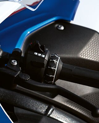 BMW RR multi-control on the handlebar