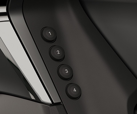 Focus on the four numbered Favorites buttons.