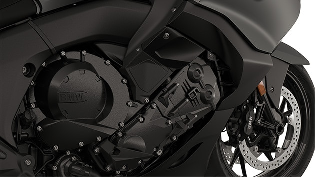 Six-cylinder engine.
