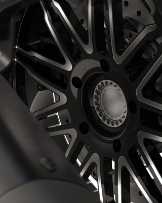 Black Option 719 wheel on the K 1600 GTL.