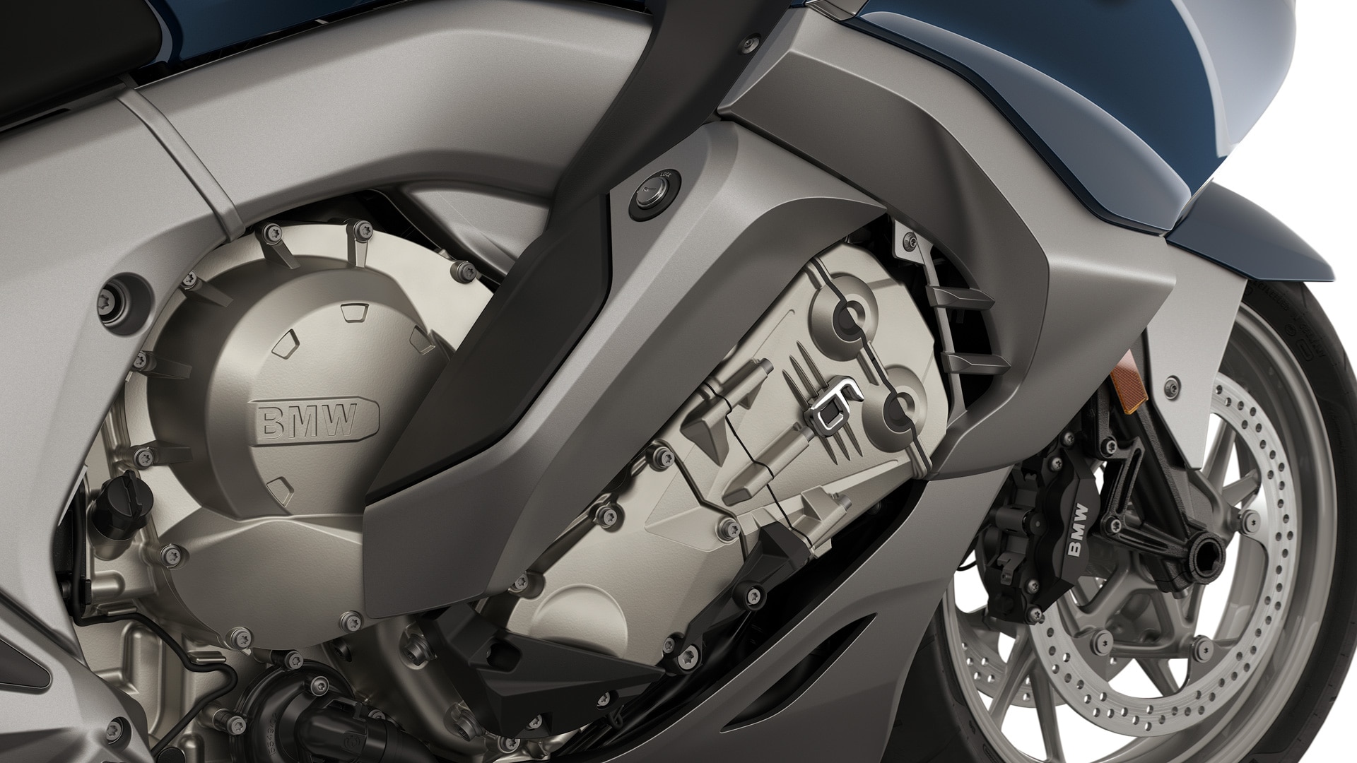 Focus on the six-cylinder engine.