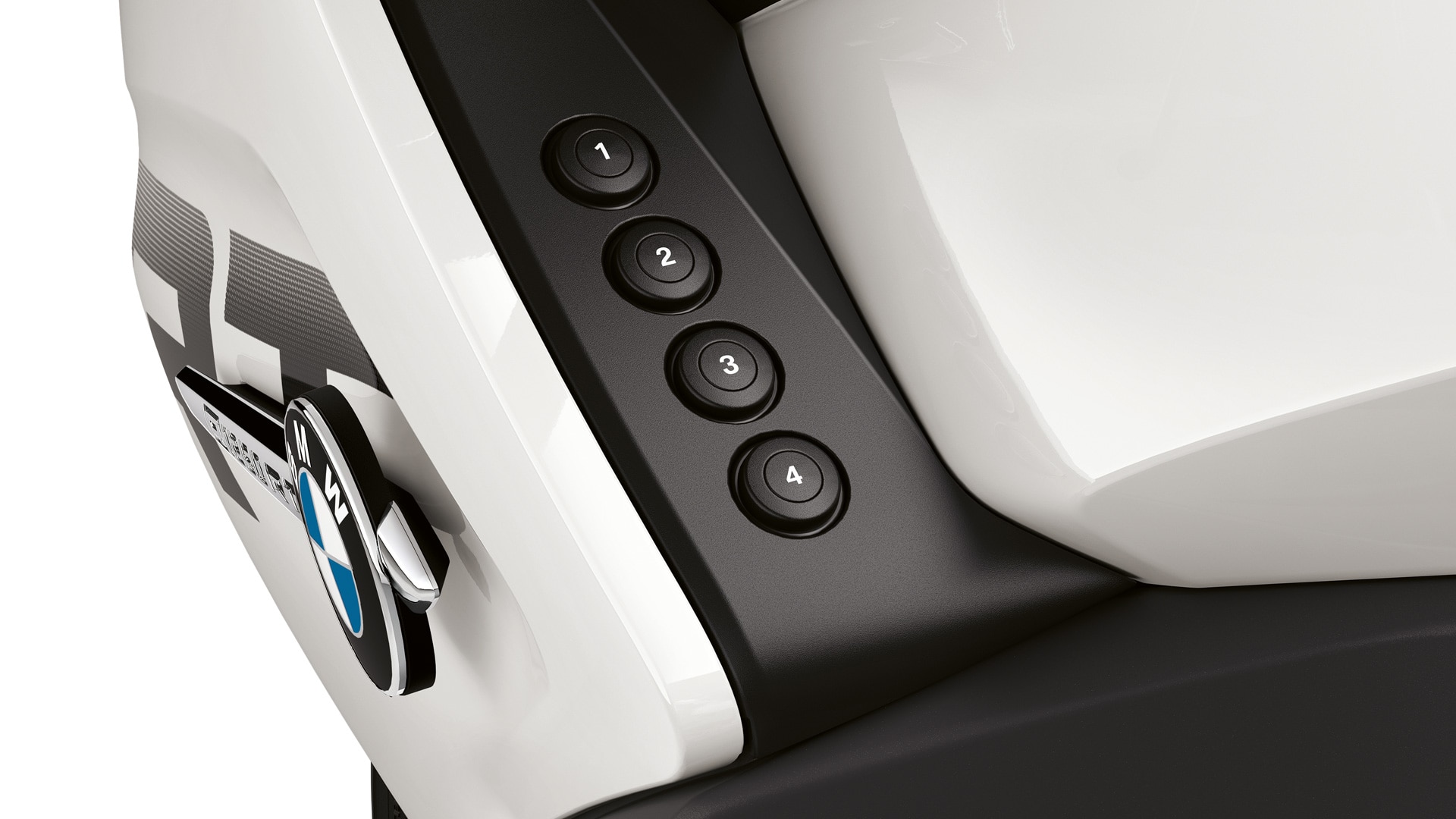 We see the four favorite buttons of the R 1250 RT.