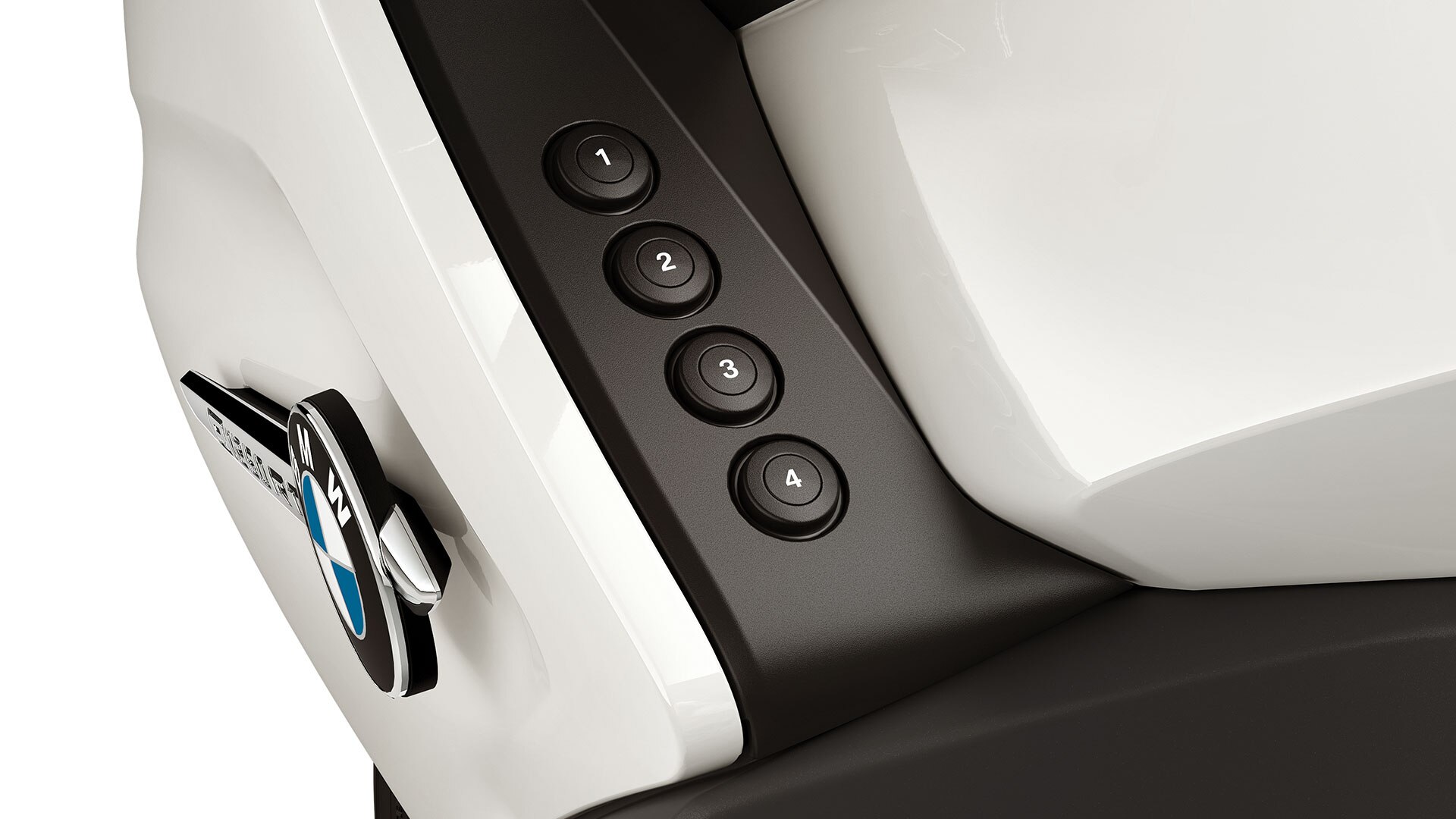 We see the four favorite buttons of the R 1250 RT.