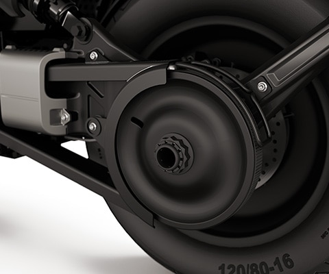 The rear wheel swing arm of the eParkourer CE 02 from BMW Motorrad