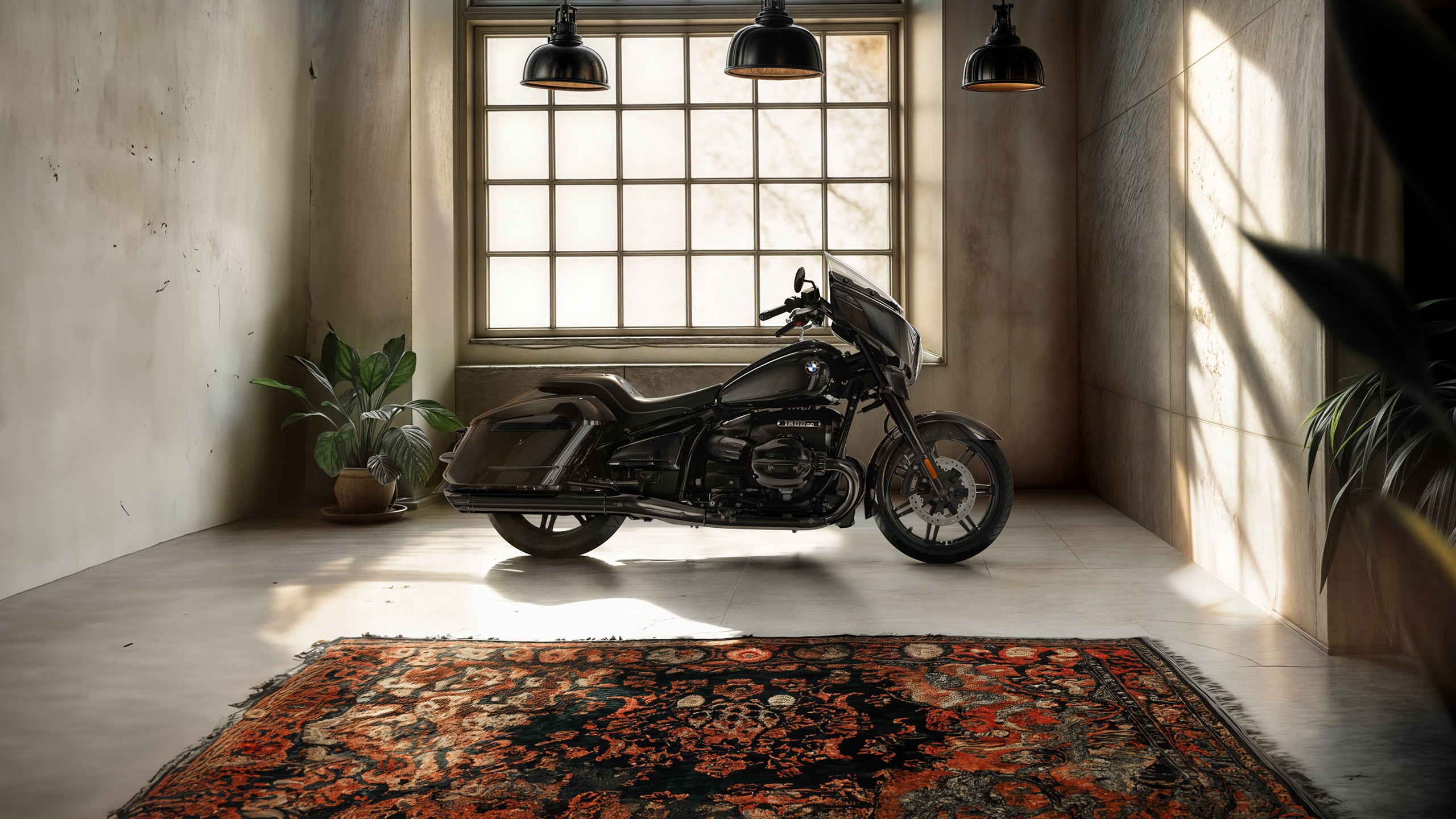 BMW Moto rrad R18シリーズ 2-TONE-BLACKミラー